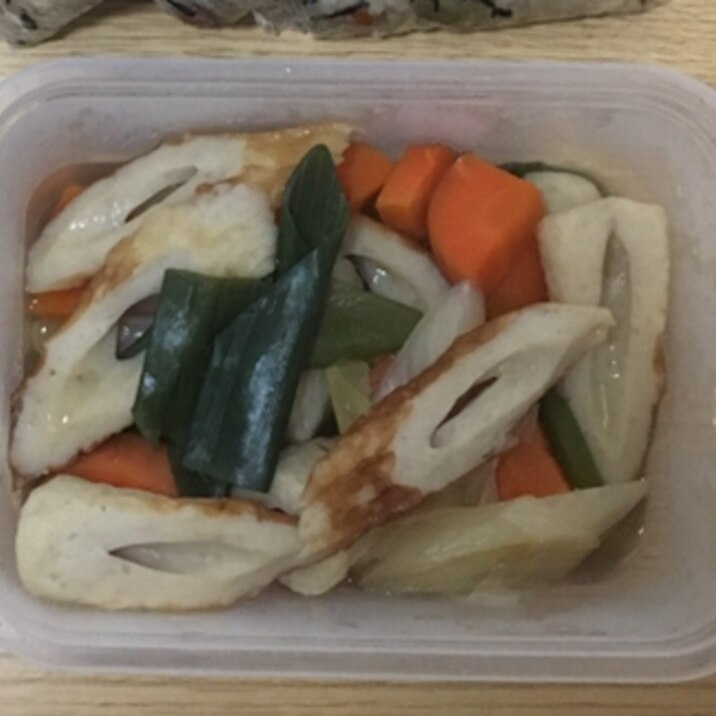 ちくわとねぎの煮物